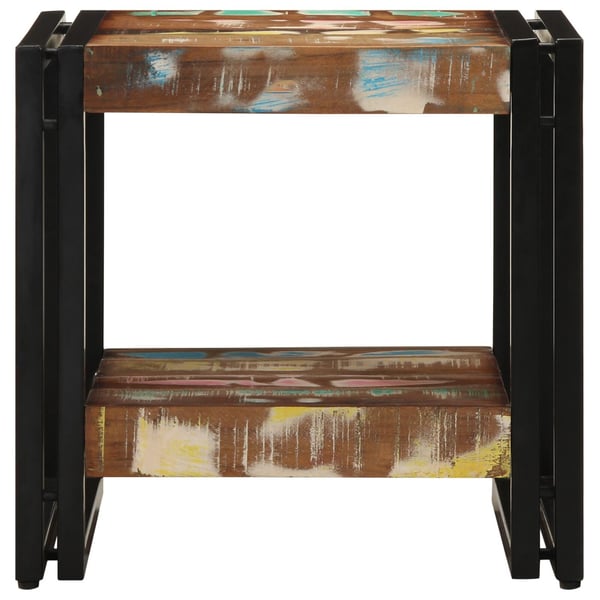vidaXL Kaffebord Flerfarget 40 x 40 x 38 cm Massiv Reclaim Tre