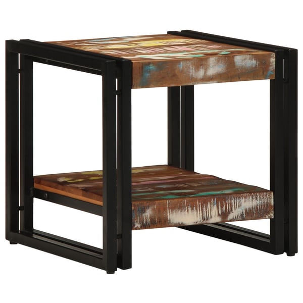 vidaXL Kaffebord Flerfarget 40 x 40 x 38 cm Massiv Reclaim Tre