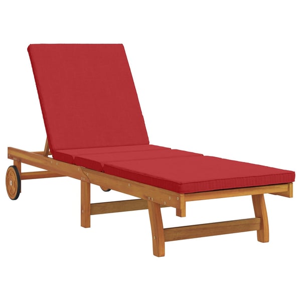vidaXL Solstol med pude 3 pcs Brun 40 x 40 x 40cm Massivt akacietræ