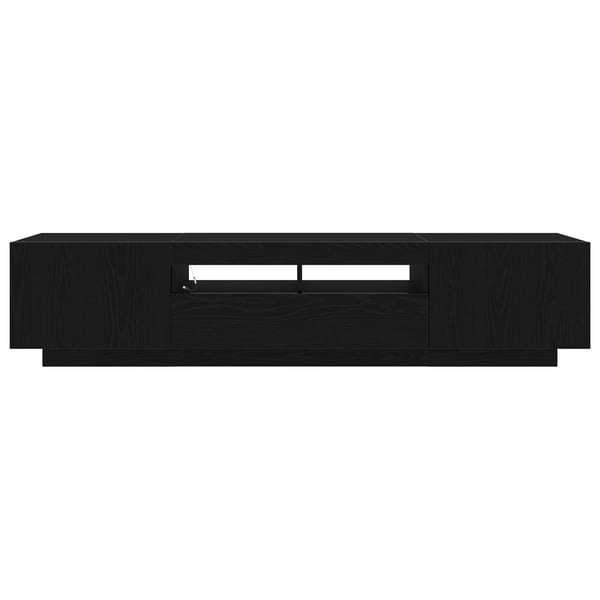 vidaXL TV-tasosetti 2 pcs Musta 180 x 35 x 40 cm Tekninen puu