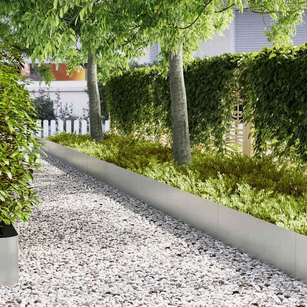 vidaXL Gjerdekant 10 pcs sølv 100 x 0,05 x 30 cm Galvanisert Stål