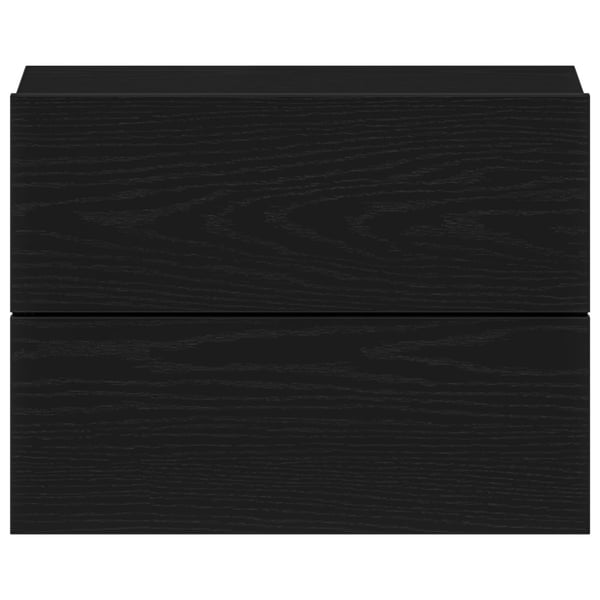 vidaXL Natskab 2 pcs Sort eg 40 x 30 x 30 cm Konstrueret træ