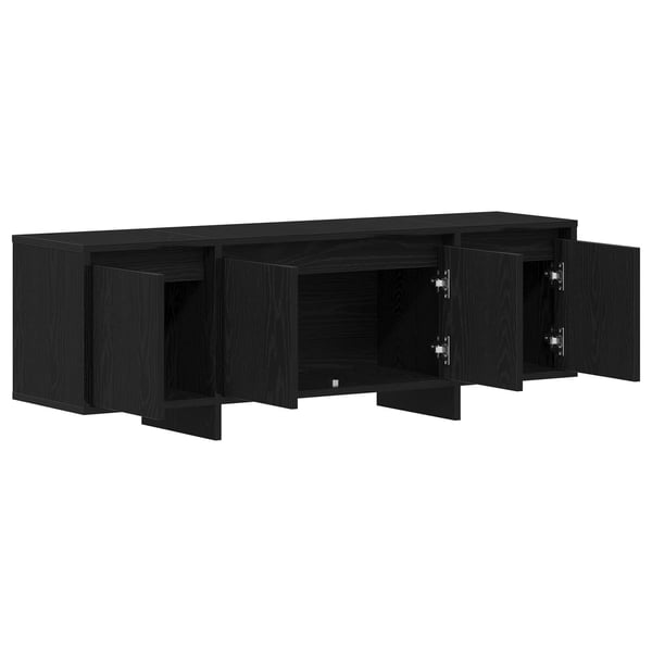 vidaXL TV-skap Svart Eik 120 x 30 x 40,5 cm Konstruert tre