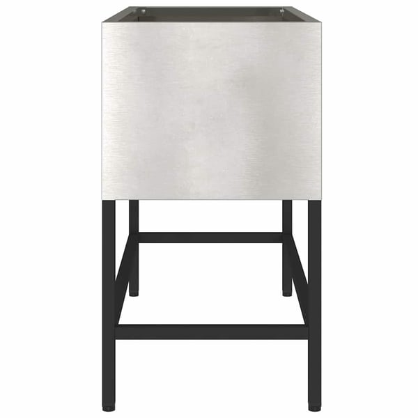 vidaXL Hevet Hageplante sølv 60 x 26 x 45 cm Rustfritt stål