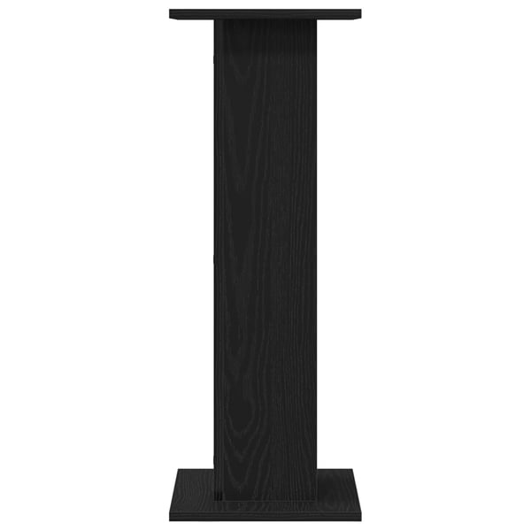 vidaXL Planteholder 2 pcs Svart Eik 30 x 30 x 80 cm Konstruert tre