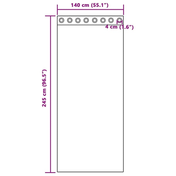 vidaXL Blendingsgardiner 2 pcs Lysegrå 140 x 245 cm Fløyel