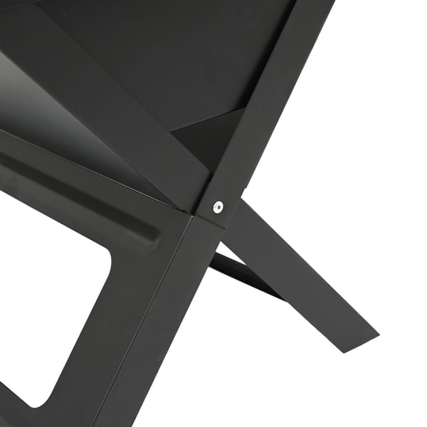 vidaXL Utendørs grill Svart 46 x 31 x 31 cm Stål
