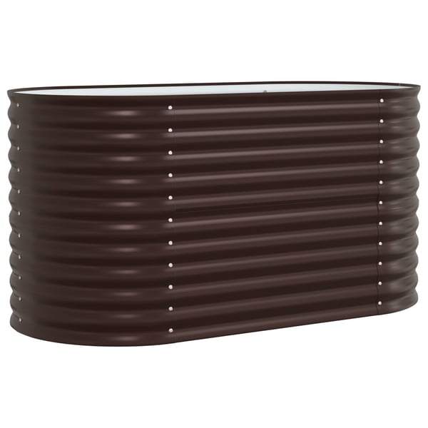 vidaXL Hevet bed Brun 160 x 80 x 81 cm Stål