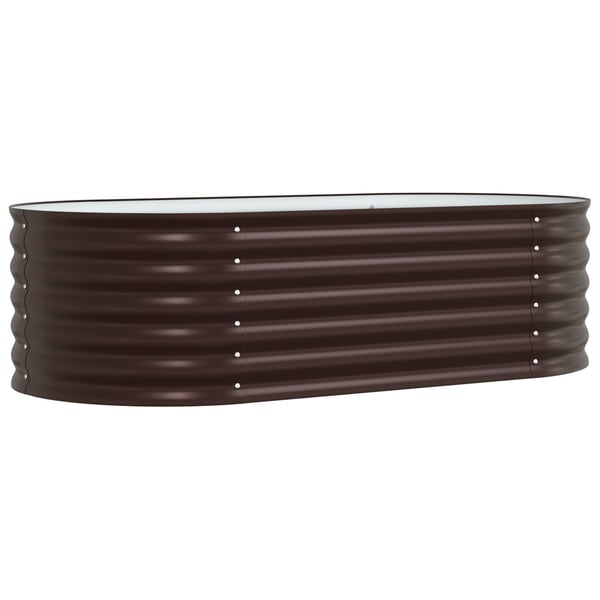vidaXL Hevet bed Brun 160 x 80 x 44 cm Stål