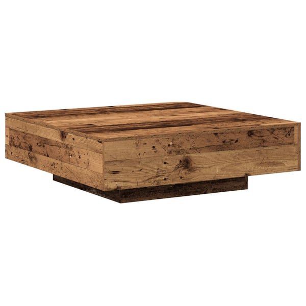 vidaXL Kaffebord Gammelt tre 100 x 100 x 31 cm Konstruert tre