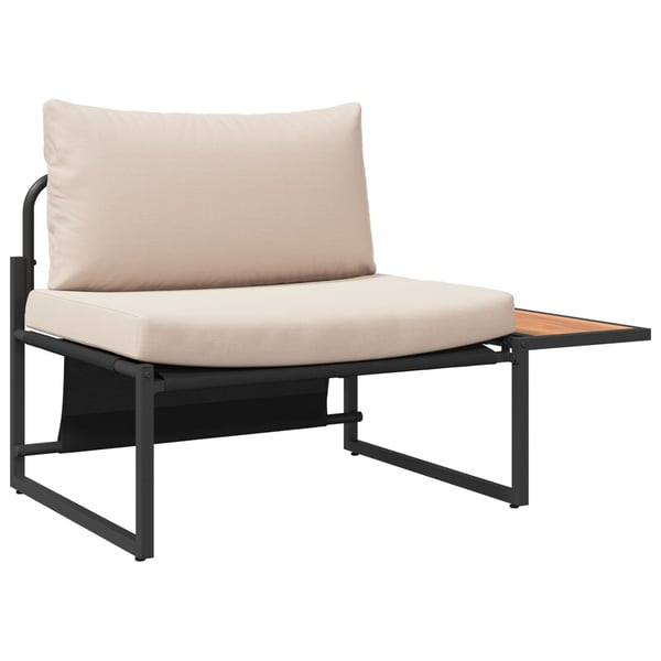 vidaXL Havesofa Sæt 2 pcs Gråbrun Stål
