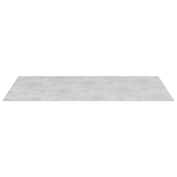 vidaXL Trinn Rektangulær 2 pcs sølv 50 x 30 cm Aluminium