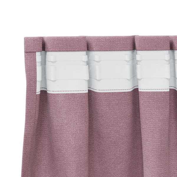 vidaXL Blendingsgardiner 2 pcs Mørk rosa 140 x 140 cm Fløyel