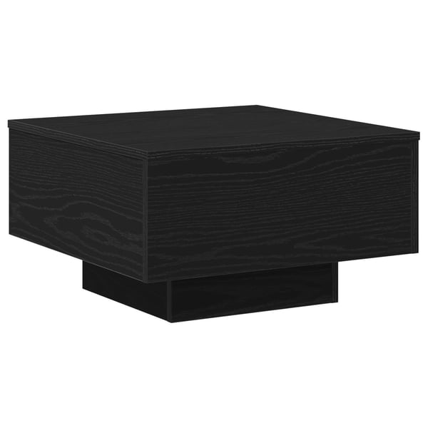 vidaXL Kaffebord Svart Eik 55 x 55 x 31 cm