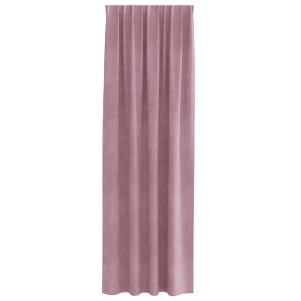 vidaXL Blendingsgardiner 2 pcs Mørk rosa 140 x 245 cm Fløyel