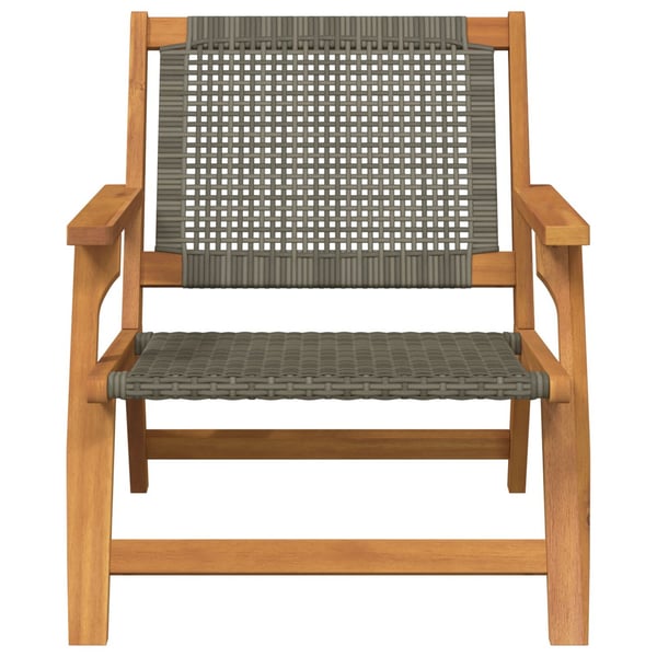 vidaXL Havemøbler 2 pcs Grå 67 x 78 x 73 cm Massivt akacietræ