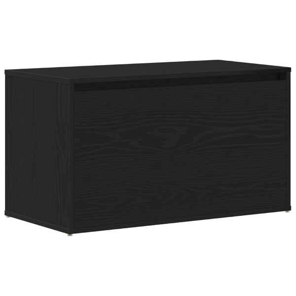 vidaXL Gangbenk med skuff Svart Eik 80 x 40 x 45 cm Konstruert tre