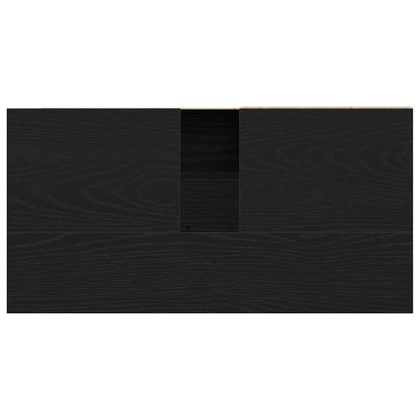 vidaXL Baderomsskap med skuff Svart Eik 65 x 33 x 60 cm Konstruert tre