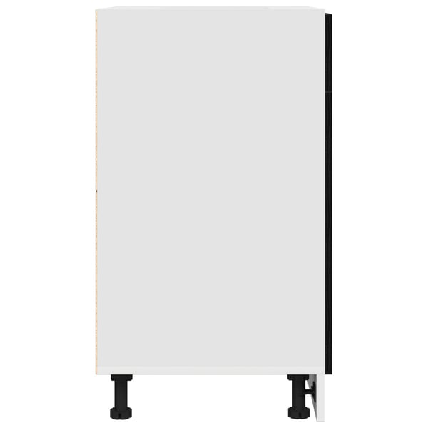vidaXL Hengende skap Svart Eik 50 x 46 x 81,5 cm Konstruert tre