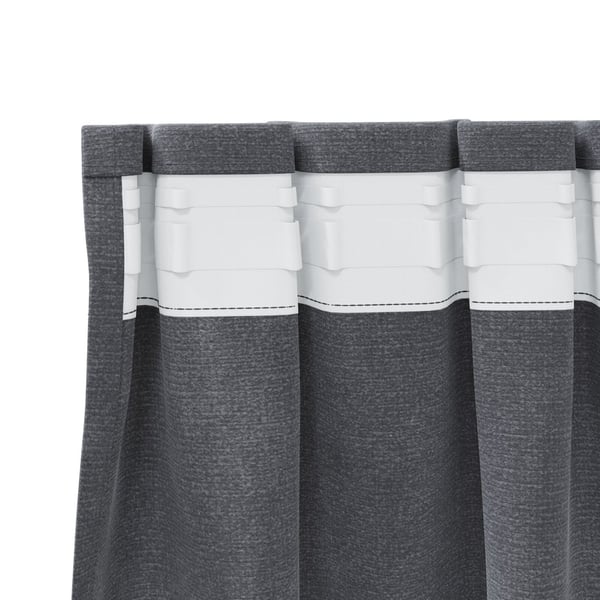 vidaXL Blendingsgardiner 2 pcs Lysegrå 140 x 225 cm Fløyel