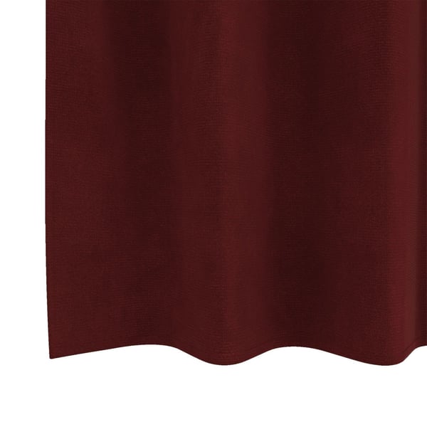 vidaXL Blendingsgardiner 2 pcs Vinrød 140 x 245 cm Fløyel