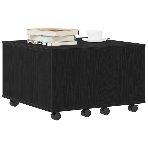 vidaXL Kaffebord Svart Eik 60 x 60 x 38 cm Konstruert tre