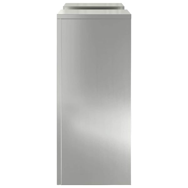 vidaXL Planteholder 2 pcs sølv 24 x 24 x 55 cm Galvanisert stål