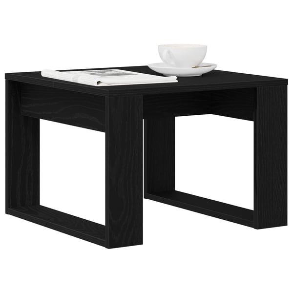 vidaXL Kaffebord Svart Eik 50 x 50 x 35 cm Konstruert tre