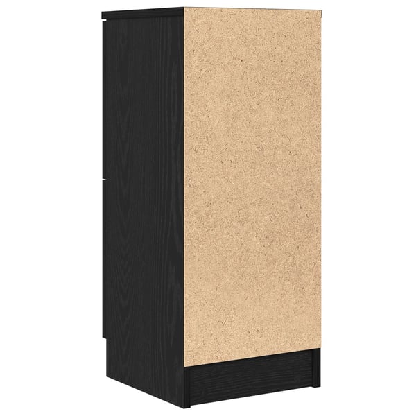 vidaXL Serviesskap Svart eik 30 x 30 x 70 cm Konstruert tre