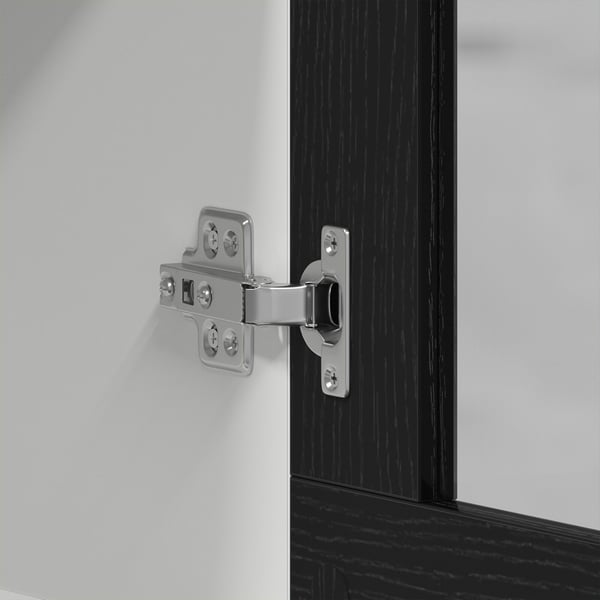 vidaXL Hengende skap Lyon Svart Eik 80 x 31 x 60 cm Konstruert tre