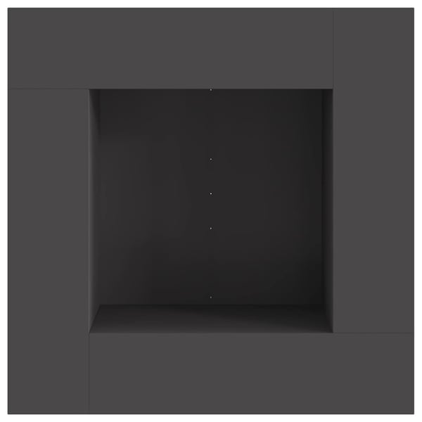 vidaXL Bålplass Svart 80 x 80 x 40 cm Stål