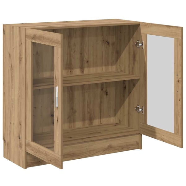 vidaXL Bokskap Svart Eik 82,5 x 30,5 x 80 cm Konstruert tre