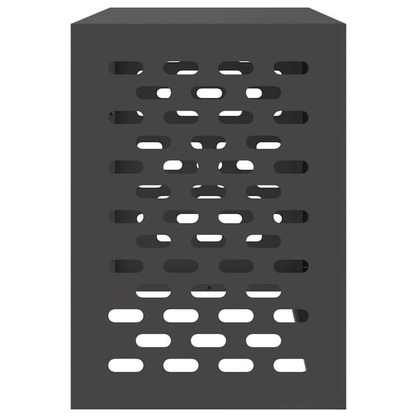 vidaXL Air Conditioner Cover Sort 100 x 50 x 70 cm Stål