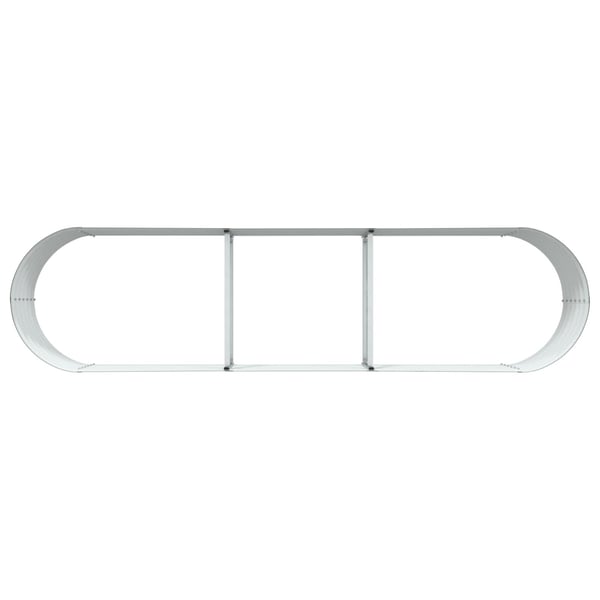 vidaXL Hevet bed grønn 320 x 80 x 44 cm Stål