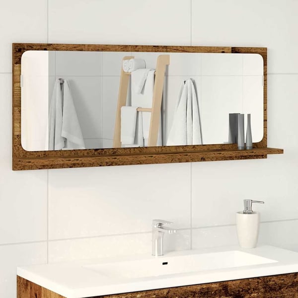 vidaXL Speilhylle Gammelt tre 90 x 10,5 x 37 cm Konstruert tre