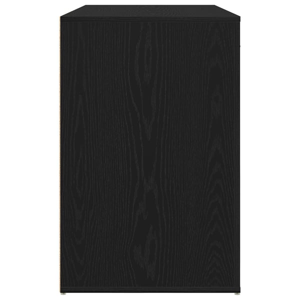 vidaXL Bord med skuffe Sort eg 100 x 49 x 74 cm Konstrueret træ