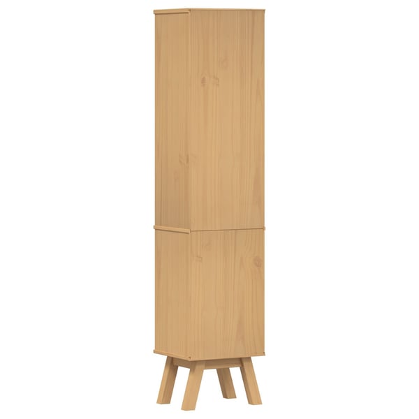 vidaXL Baderomsskap Olden Brun 35 x 30 x 159 cm Massivt furutre