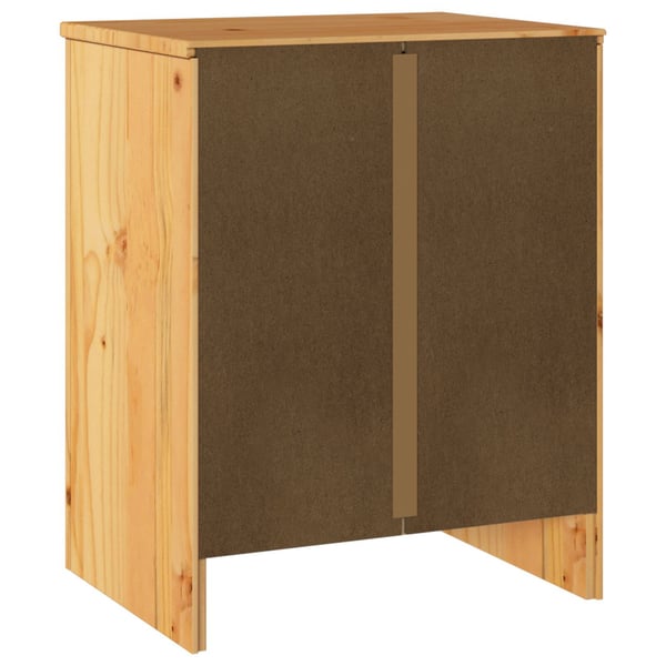 vidaXL Sofabord Drammen Egetræsfarvet 45 x 35 x 56 cm Massiv fyrretræ