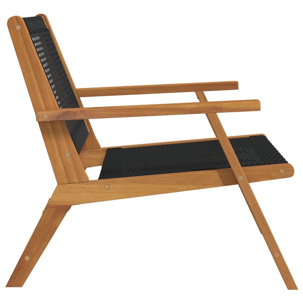 vidaXL Havemøbler 2 pcs Sort 67 x 78 x 73 cm Massivt Akacietræ