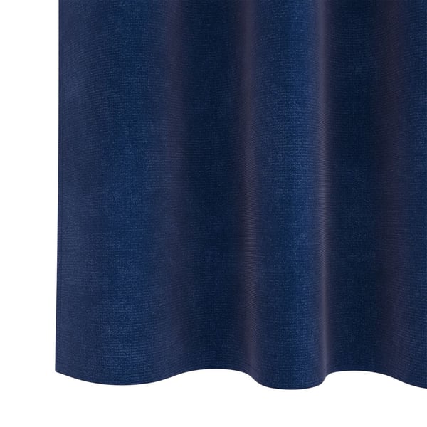 vidaXL Blendingsgardiner 2 pcs Mørkeblå 140 x 225 cm Fløyel