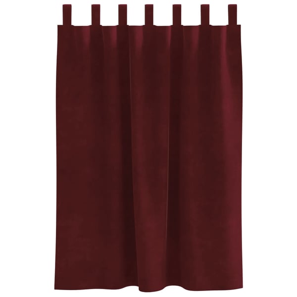 vidaXL Blendingsgardiner 2 pcs Vinrød 140 x 140 cm Fløyel