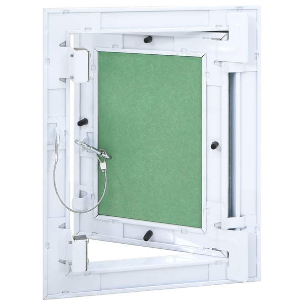 vidaXL Access Panel Vihreä ja hopea 20 x 25 cm Alumiini ja kipsilevy
