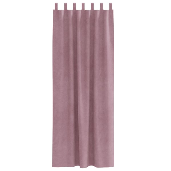 vidaXL Blendingsgardiner 2 pcs Mørk rosa 140 x 225 cm Fløyel