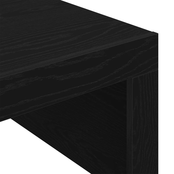 vidaXL Kaffebord Svart Eik 100 x 100 x 35 cm Konstruert tre