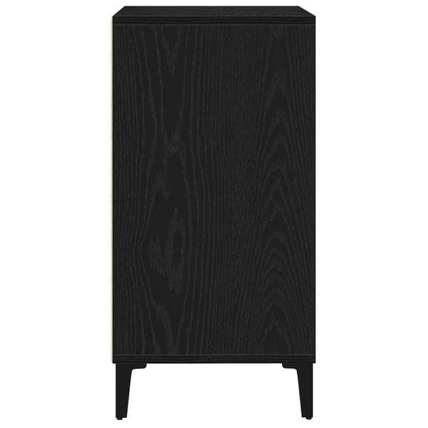 vidaXL Serviesskap Svart Eik 57 x 35 x 70 cm Konstruert tre