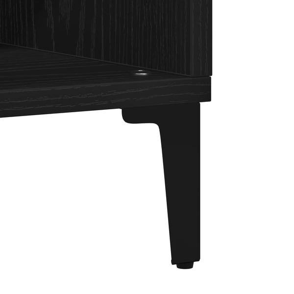 vidaXL Serviesskap Svart Eik 57 x 35 x 70 cm Konstruert tre
