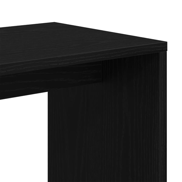 vidaXL Pesätaulu 3 pcs Musta tammi. Tekninen puu