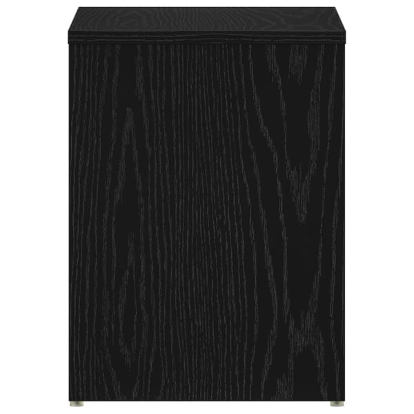 vidaXL Nattbordskap Svart Eik 40 x 30 x 40 cm Konstruert tre