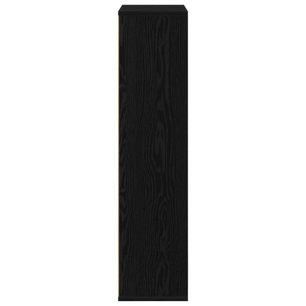 vidaXL Bokhylle Svart Eik 50 x 25 x 102 cm