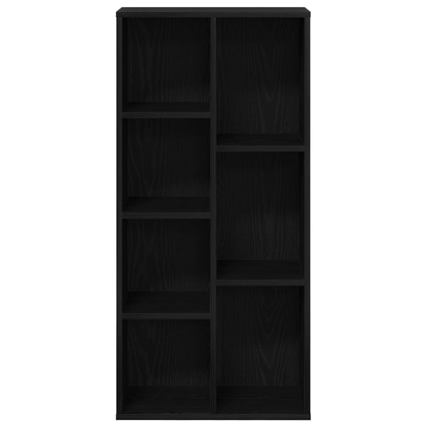 vidaXL Bokhylle Svart Eik 50 x 25 x 102 cm